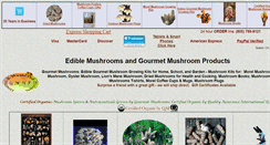 Desktop Screenshot of gourmet-edible-mushrooms.com